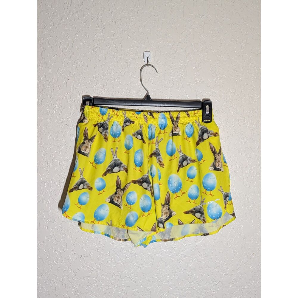 BOA Usa Easter Bunny Running Shorts 3" Split Trainer Mens Large